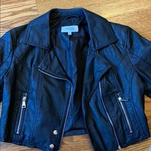Faux leather jacket